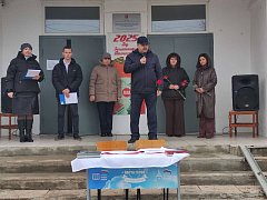 В Малоузенской школе состоялось открытие мемориальной доски и «Парты Героя» в память о выпускнике школы Николае Желнове