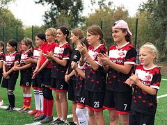 В нашем районе появилась новая спортивная площадка, ставшая результатом многолетних усилий и побед юных спортсменок